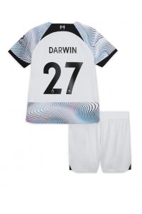 Fotbalové Dres Liverpool Darwin Nunez #27 Dětské Venkovní Oblečení 2022-23 Krátký Rukáv (+ trenýrky)
